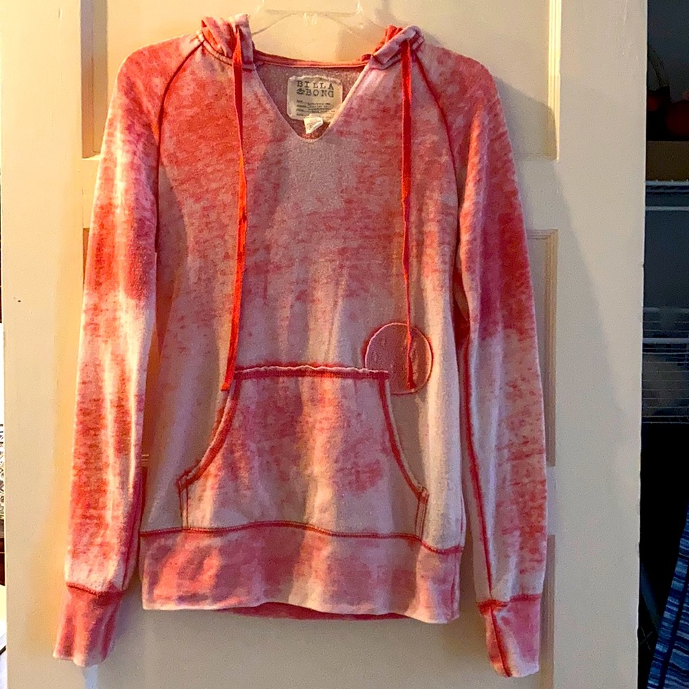 Billabong Pulllover Hoodie in Coral S